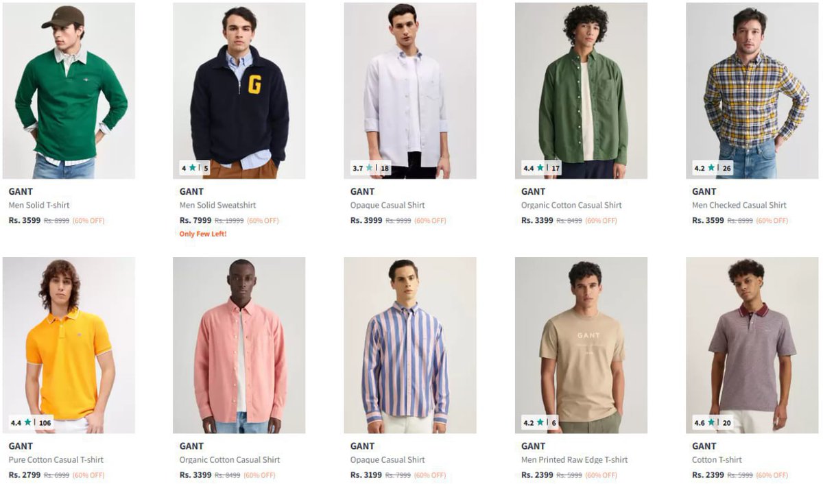 Myntra : Flat 60% Off On GANT Clothing (Premium Brand).

👉myntr.in/cLHfIf

75% Off On MANGO Clothing (Premium Brand)

Women : myntr.in/Z8TC9v
Men : myntr.in/DcTehT