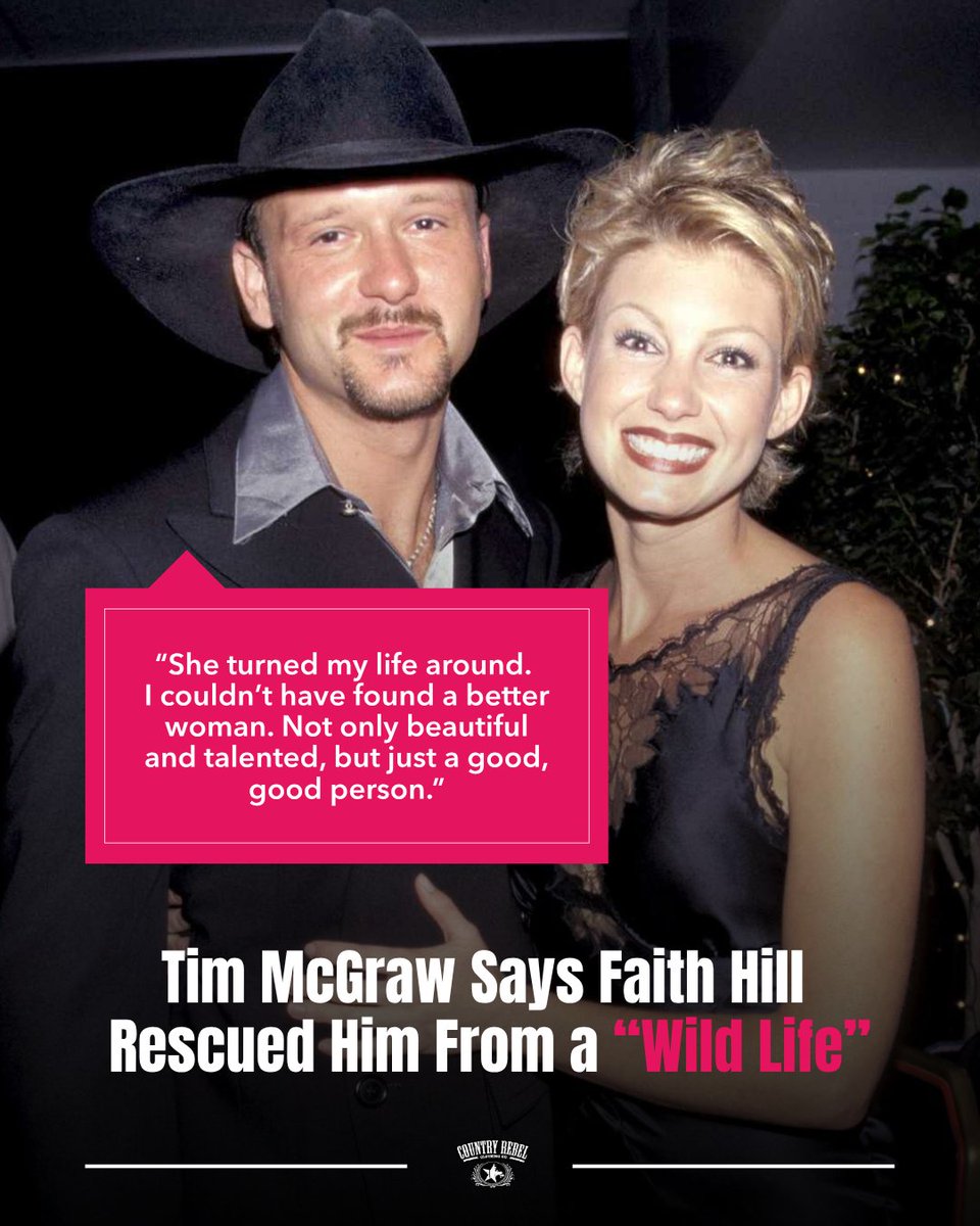 Tim McGraw credits Faith Hill for turning his life around. 😍♥️