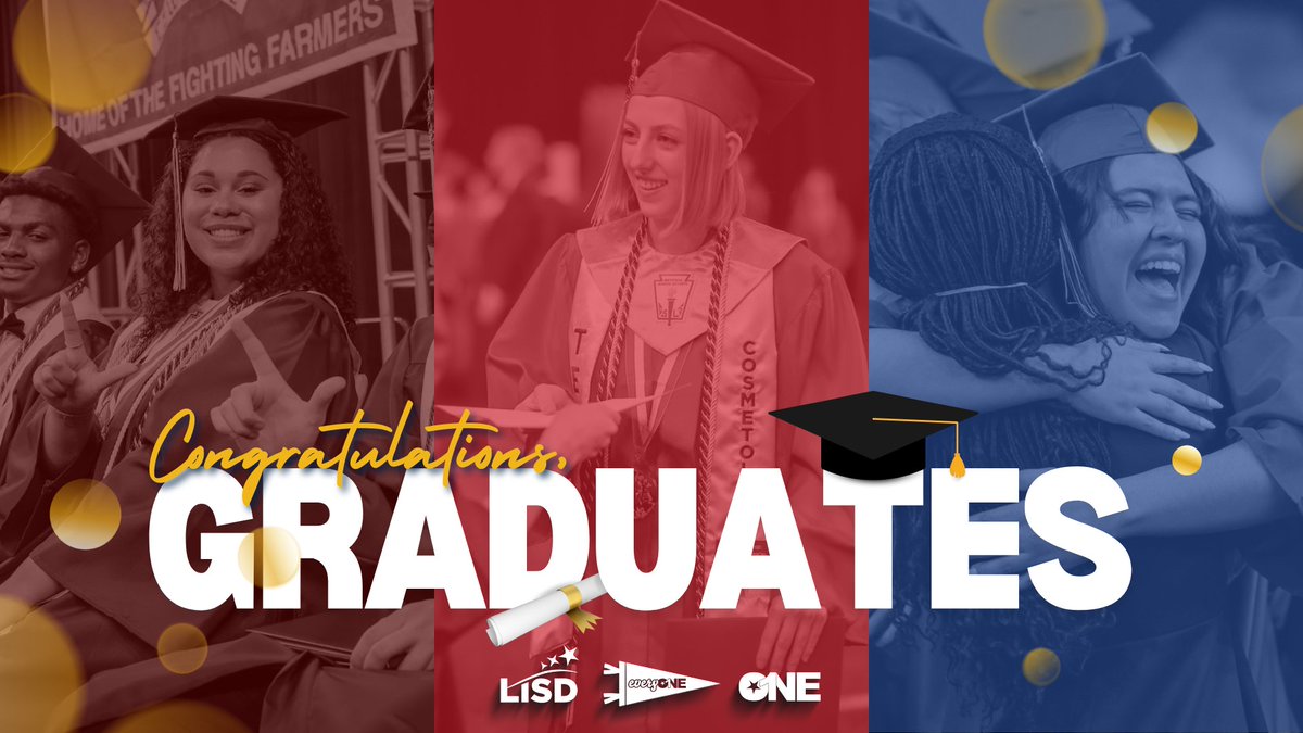 Lewisville ISD (@lewisvilleisd) on Twitter photo Congratulations to today's <a href="/LewisvilleHS/">Lewisville High School</a>, <a href="/Marcus_HS/">Marcus High School</a> and <a href="/Hebron_HS/">Hebron High School</a> graduates!
Reminder to visit LISD.net/Graduation before heading to Frisco for commencement, and to share your photos from today with us by using #LISDGrad, #LISDAlumni and #OneLISD! Congratulations to today's <a href="/LewisvilleHS/">Lewisville High School</a>, <a href="/Marcus_HS/">Marcus High School</a> and <a href="/Hebron_HS/">Hebron High School</a> graduates!
Reminder to visit LISD.net/Graduation before heading to Frisco for commencement, and to share your photos from today with us by using #LISDGrad, #LISDAlumni and #OneLISD!
