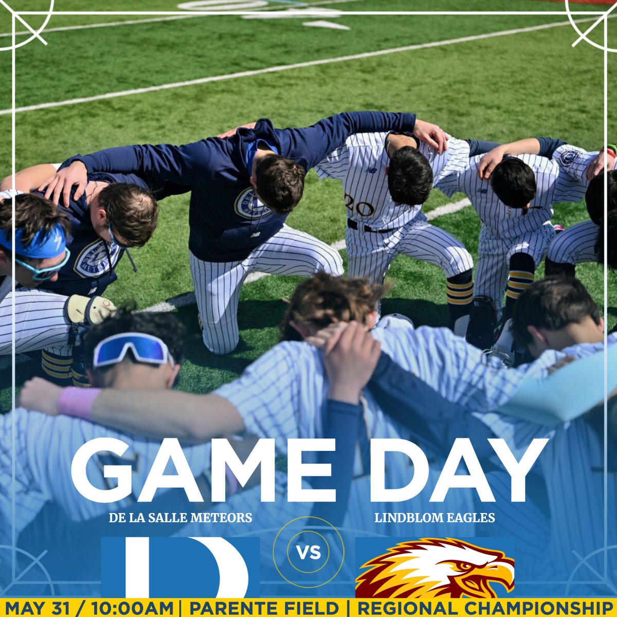 ⚾ GAME DAY ALERT! ⚾

Baseball battles Lindblom for the Regional Championship!

🆚 : Lindblom
🕙 : 10:00am
📍 : Parente Field
💲 : $7

#MeteorsUnited #GoMeteors☄️