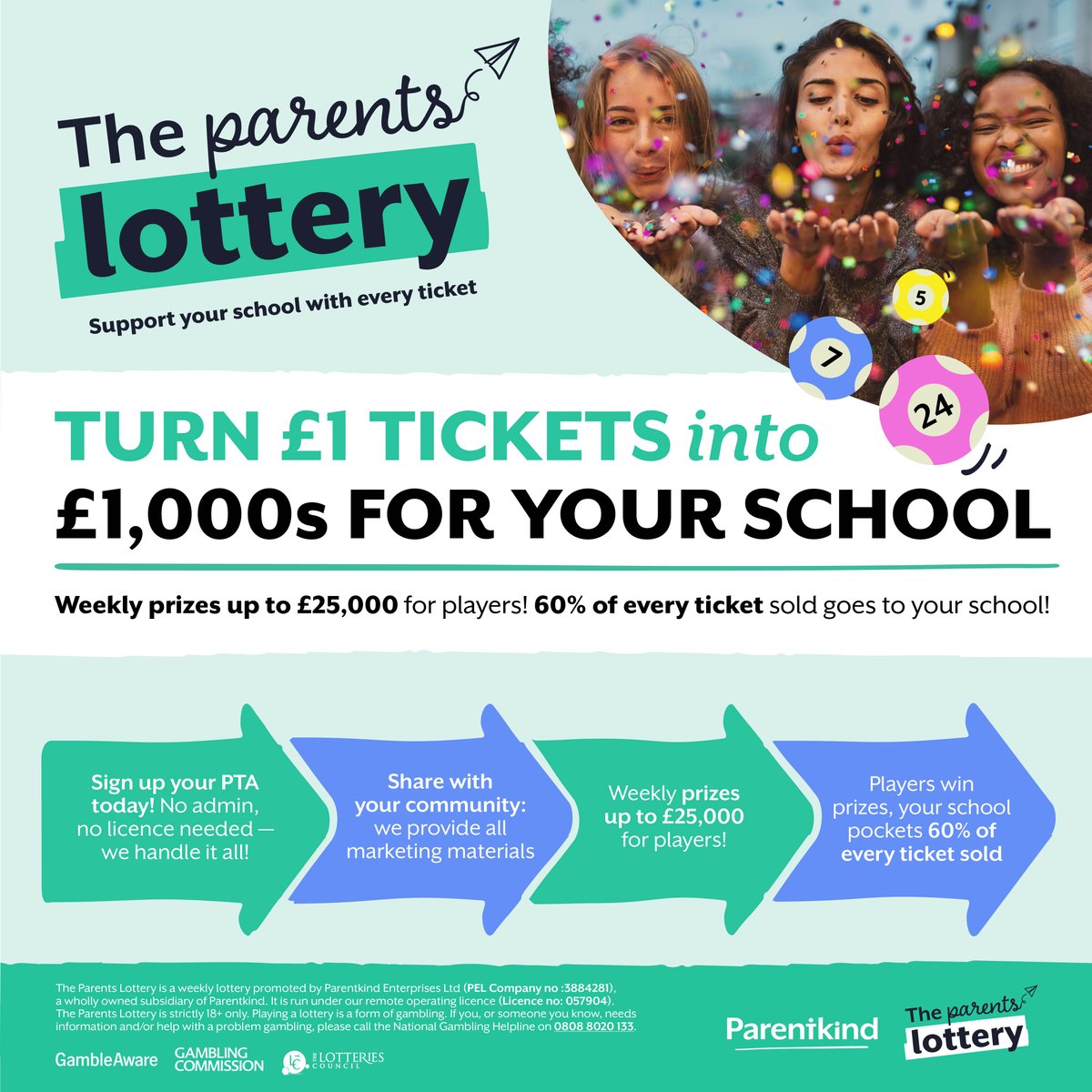 📣 Calling all UK PTAs and schools!

What if you could raise money for your school — with no events, no admin and no stress?

🎉 Meet The Parents Lottery:
💷 Schools get 60p of every £1 ticket
📆 Draw every Friday
👉 Tag your school or PTA

🔗theparentslottery.org/register
