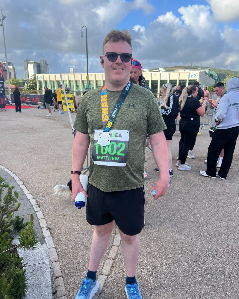 #EverydayRemarkable in action! 

Last Sunday, Matthew, a person we support, achieved something amazing and ran the Swansea 5k! 🏃

Matthew has been training with his support workers and did an amazing job on the race day, cheered on by his top supporters.

Well done Matthew! 🏆