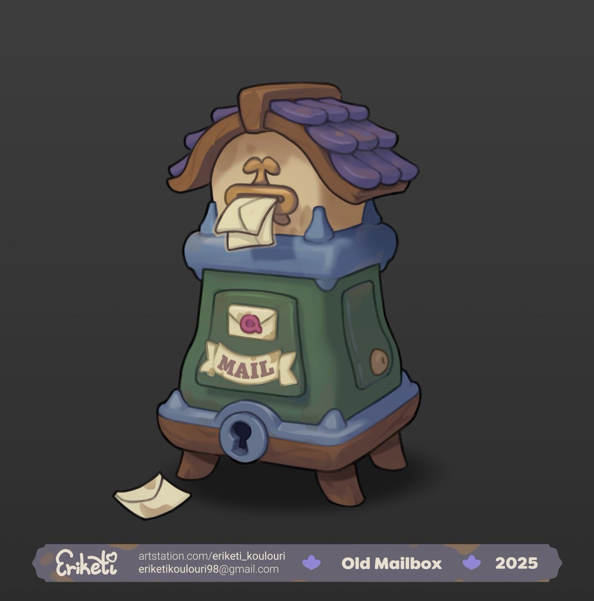 EriketiKoulouri's tweet image. Modeling &amp;gt; Painting ✉️
#conceptart #propdesign #stylisedart