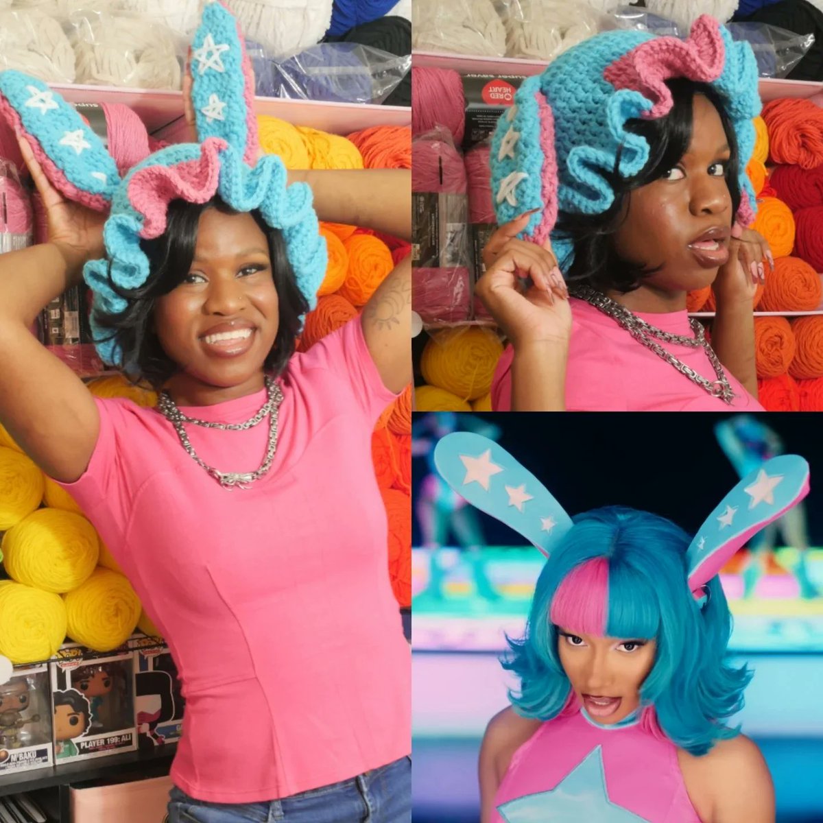 Someone wore my hat at <a href="/dreamconvention/">Dream Con</a> and <a href="/theestallion/">TINA SNOW</a> said she wanted one. Y'all plz tag Megan so she can find my shop! I also have a booth at DreamCon - A06. I'll be there today at 1pm!