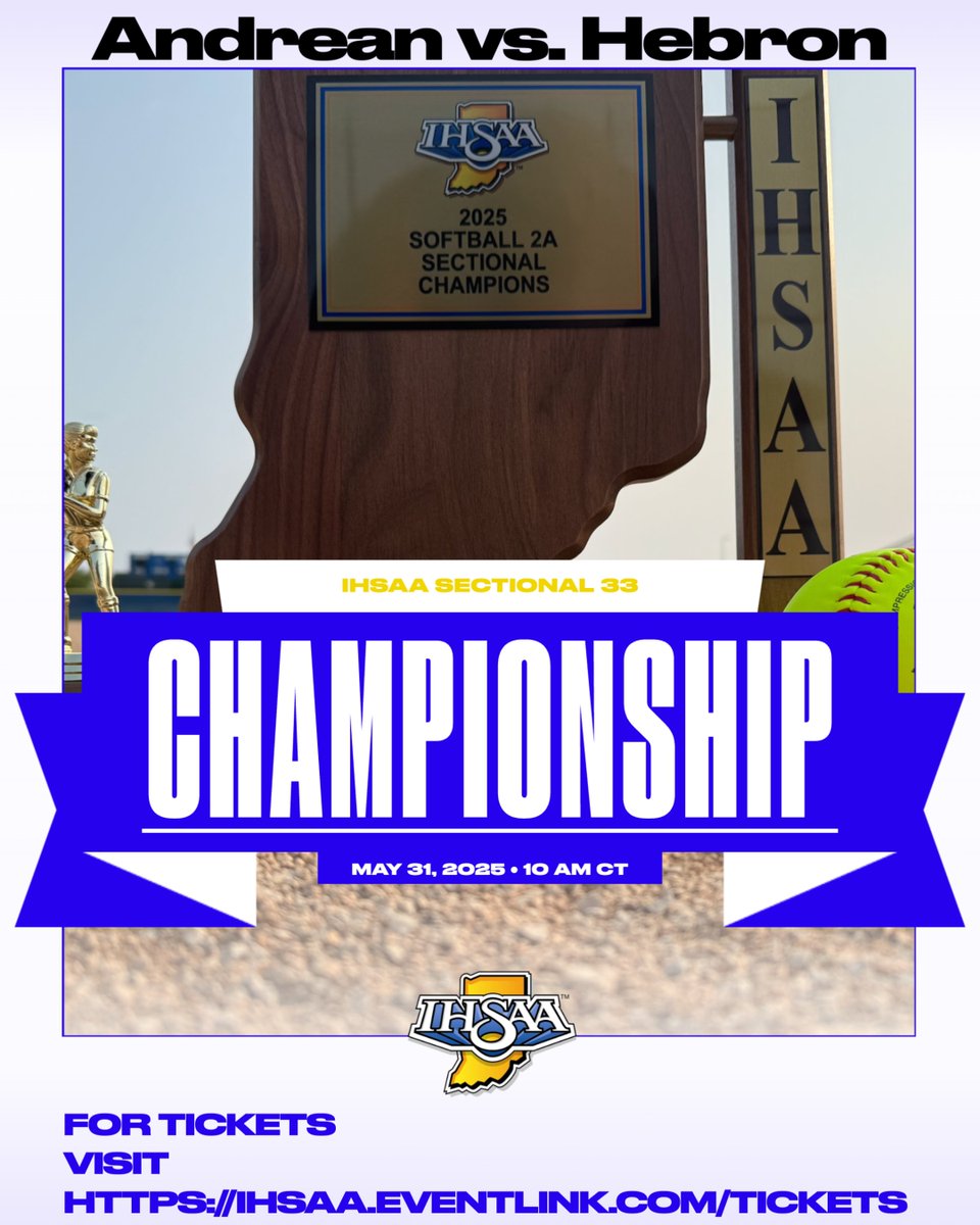 Boone Grove Athletics (@bgwolvessports) on Twitter photo <a href="/andrean59ers/">Andrean 59ers</a> and <a href="/GoHebronHawks/">Hebron Hawks</a> square off for the <a href="/IHSAA1/">IHSAA</a> 33 Championship this morning at BG!
🎟️- ihsaa.eventlink.com/Tickets
⏰- 10:00 AM <a href="/andrean59ers/">Andrean 59ers</a> and <a href="/GoHebronHawks/">Hebron Hawks</a> square off for the <a href="/IHSAA1/">IHSAA</a> 33 Championship this morning at BG!
🎟️- ihsaa.eventlink.com/Tickets
⏰- 10:00 AM