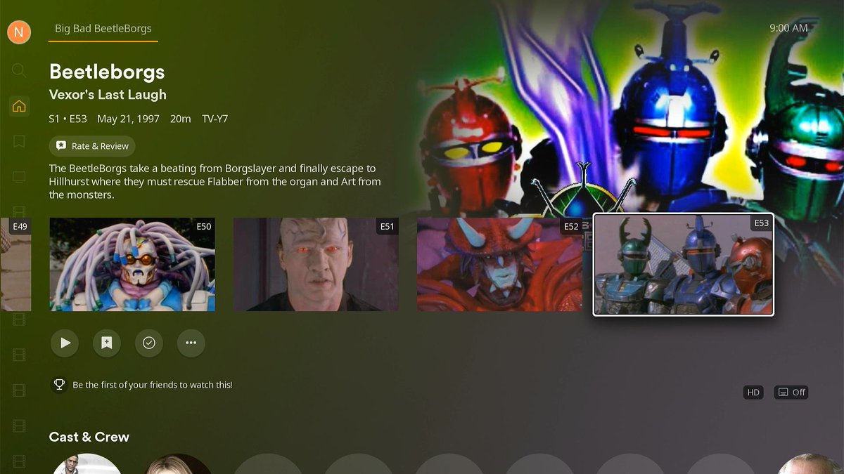 Looks like Beetleborgs and Beetleborgs Metallix is on Roku Channel, I double checked

Plus season 1 is on Plex