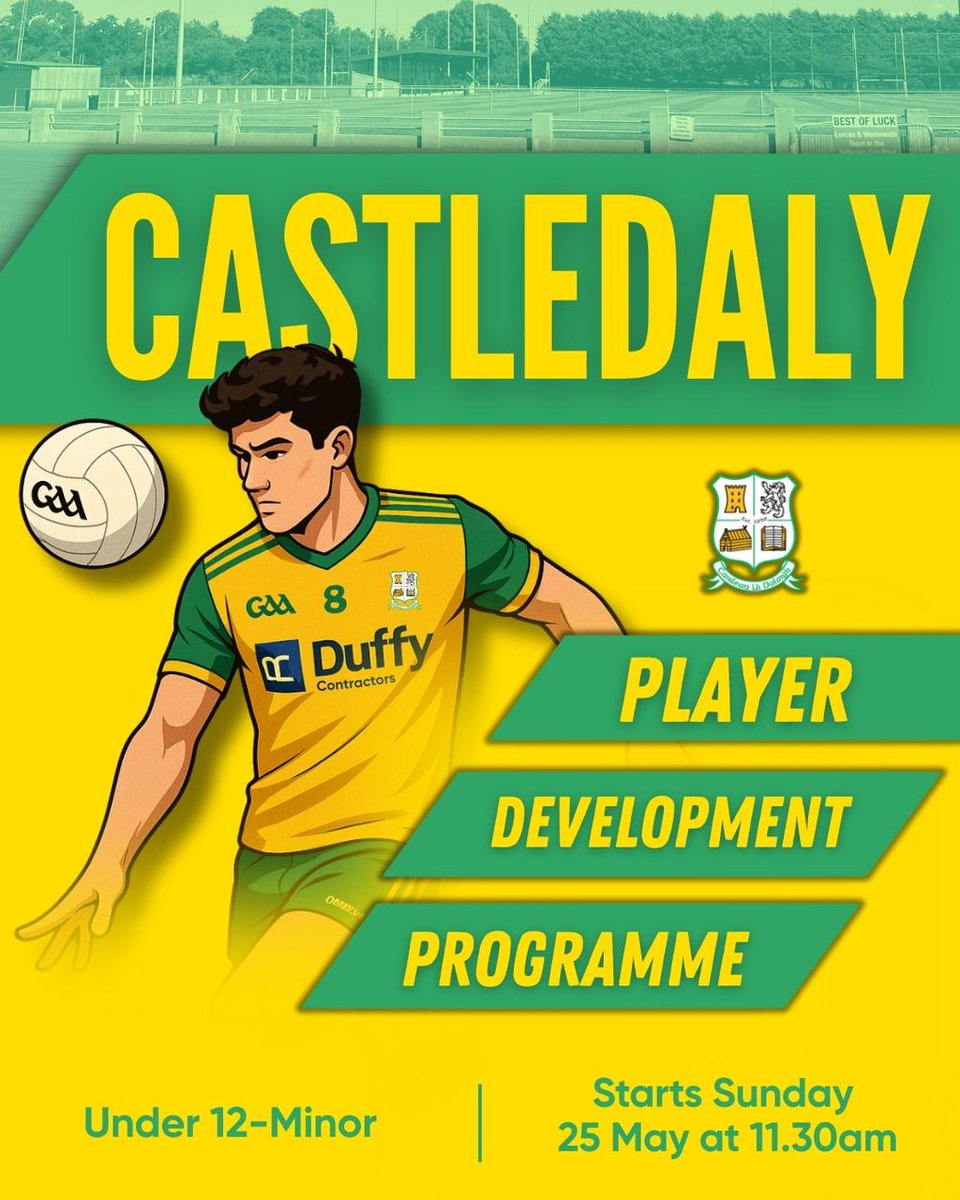 Player Development Programme
Get all the latest news on the Castledaly GAA app member.clubspot.app/club/castledal…