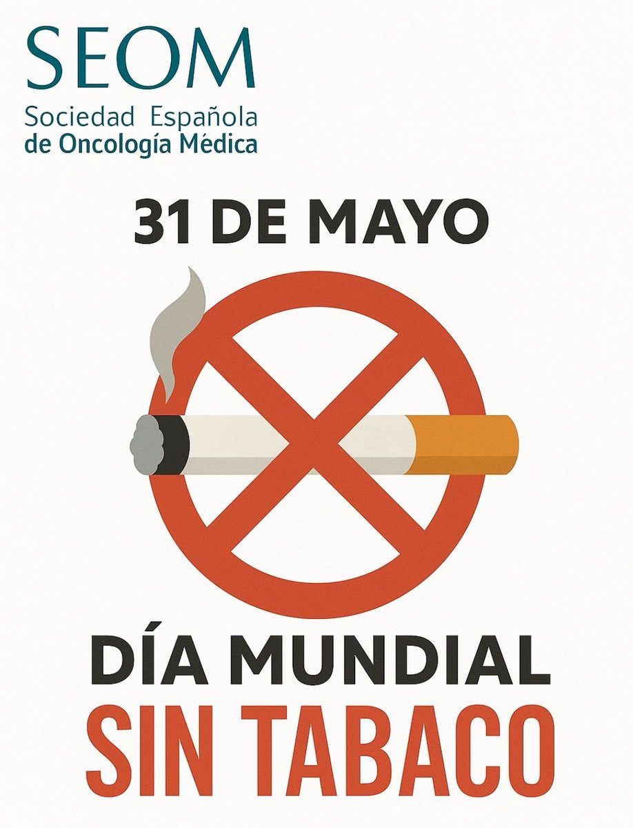 Hoy es el #DíaMundialSinTabaco y desde <a href="/_SEOM/">SEOM</a> queremos poner el foco en estos mensajes: 

✅️ Dejar de fumar tras un diagnóstico de cáncer reduce la mortalidad hasta un 30% y mejora la eficacia de los tratamientos.

✅️ Abandonar el hábito tabáquico en cualquier fase del