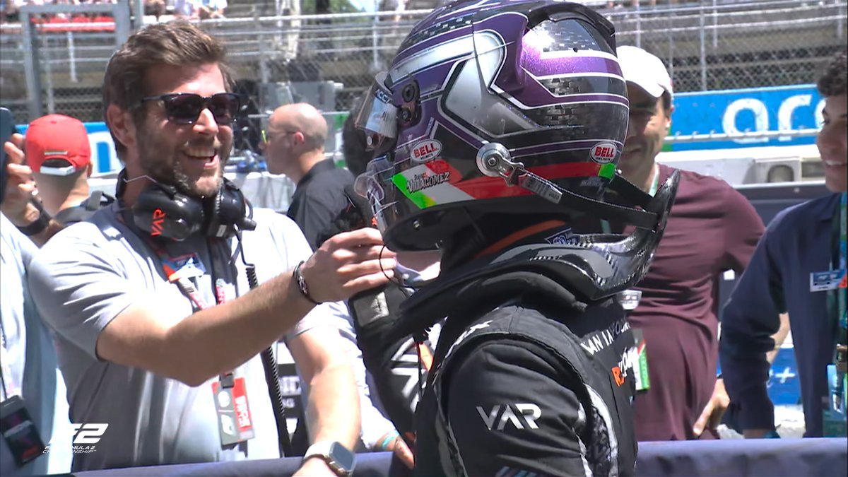 Formula2's tweet photo. What a drive from these two as well 👏

Alex Dunne finishes P2 after starting in 19th and Rafael Villagomez secures his first #F2 podium with P3 🙌

#SpanishGP https://t.co/gFvzS7FCgS