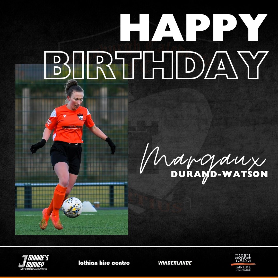 HAPPY BIRTHDAY

Happy Birthday to winger Margaux Durand-Watson!

Everyone at Caley hopes you have a great day 🧡
