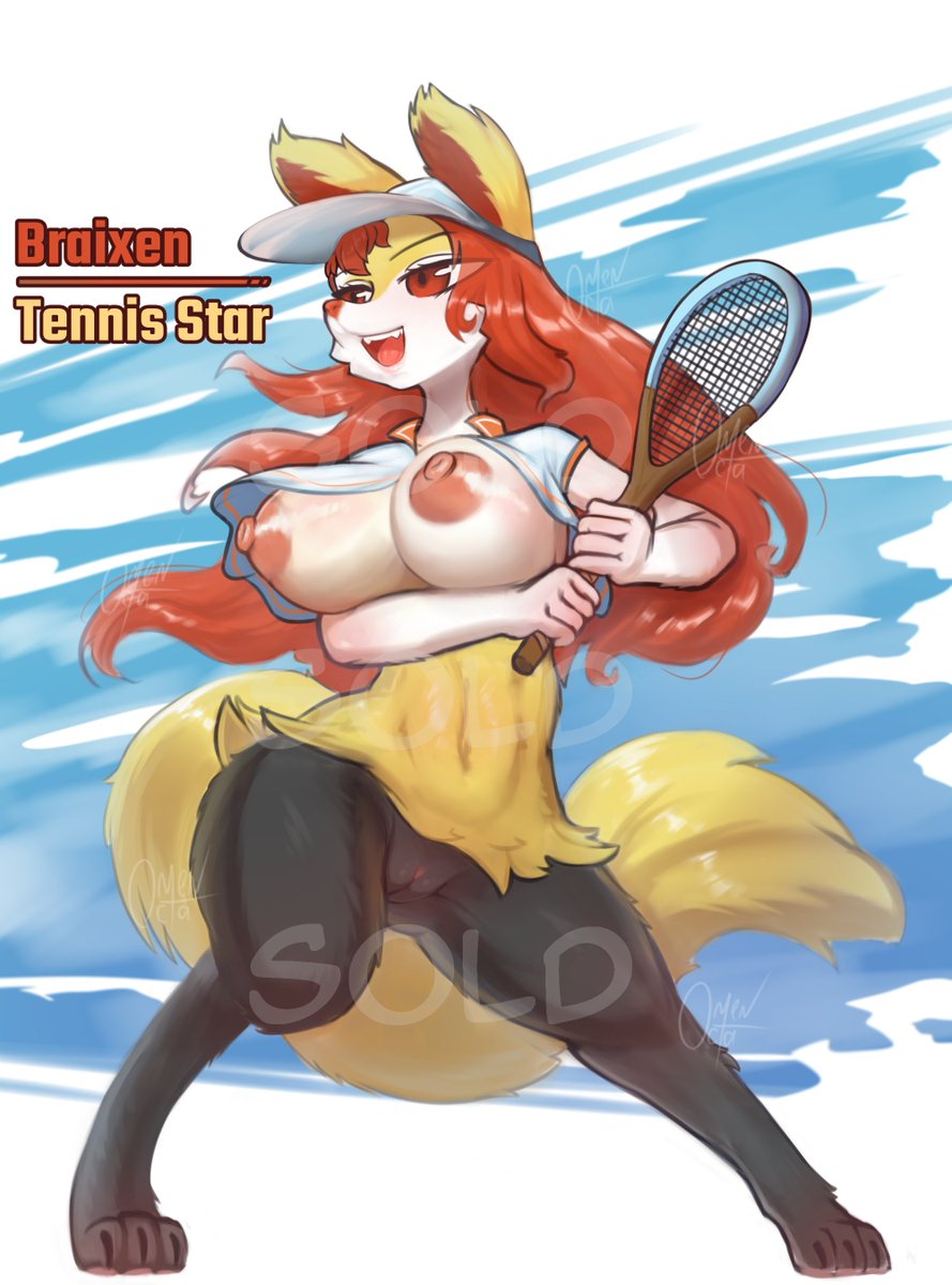 Tennis star Braixen by me recently was adopted by cabanaeggy

Here is bonuses for her ^^