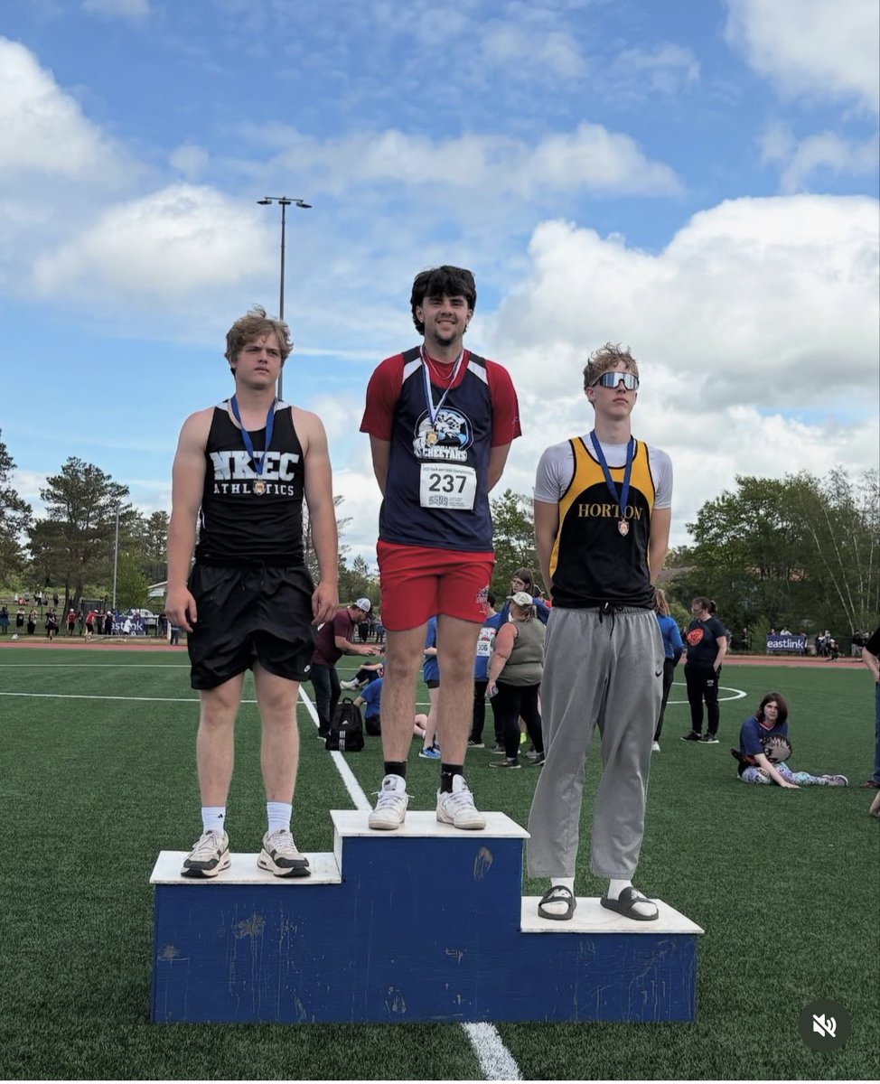 Congrats to Cheetahs Forward Connor Watt at Finishing 1st at provincials in Javelin posting a personal best distance.
Congrats Watter!!!