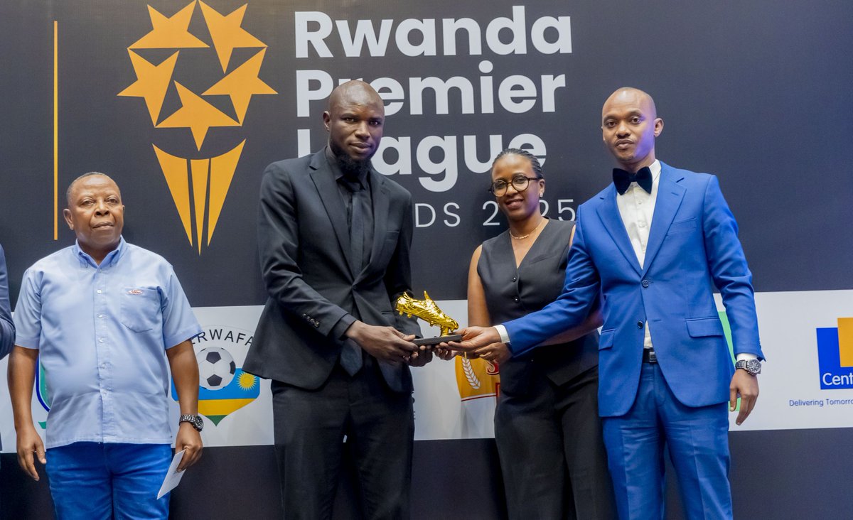 Dan Katabarwa (@dankatabarwa) on Twitter photo It was an honour to hand over the <a href="/RwandaLeague/">Rwanda Premier League</a> Top Scorer Award together with my colleagues on behalf of <a href="/RwandaAirports/">Rwanda Airports (RAC)</a> Leadership.
Congratulations to <a href="/Bugesera_fc/">Bugesera Football Club</a> Talisman Aba on your incredible season. It was an honour to hand over the <a href="/RwandaLeague/">Rwanda Premier League</a> Top Scorer Award together with my colleagues on behalf of <a href="/RwandaAirports/">Rwanda Airports (RAC)</a> Leadership.
Congratulations to <a href="/Bugesera_fc/">Bugesera Football Club</a> Talisman Aba on your incredible season.