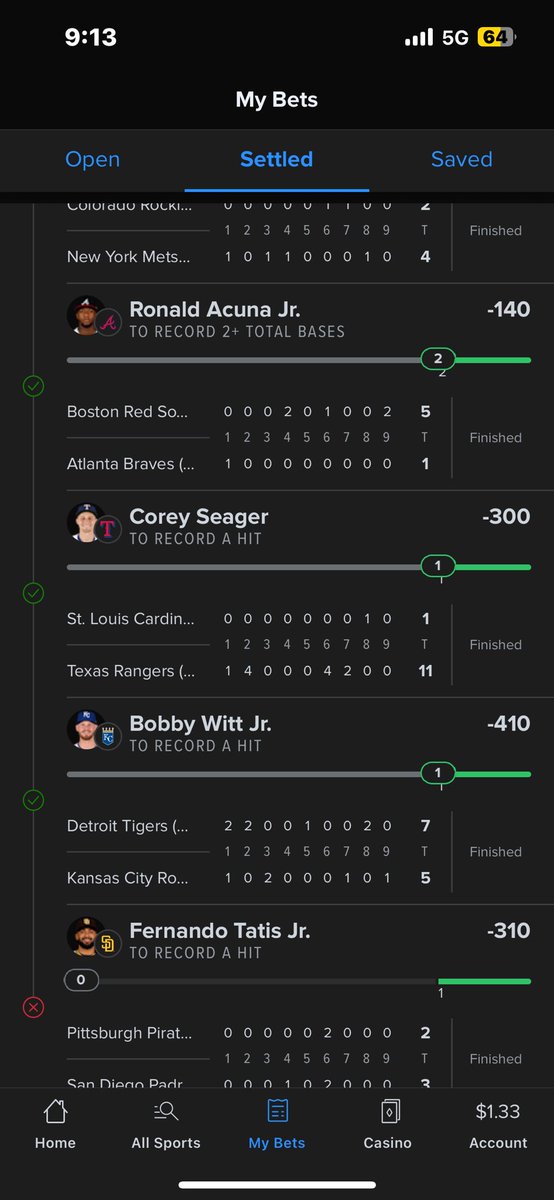 Johnson1469's tweet photo. @Justlove_drea Same 😭😭 all I needed was Fernando to get a hit on a 14 leg for 2k 😭😭 always that one person that can’t complete the parlay🙄😒 https://t.co/oO4ExD7ry3