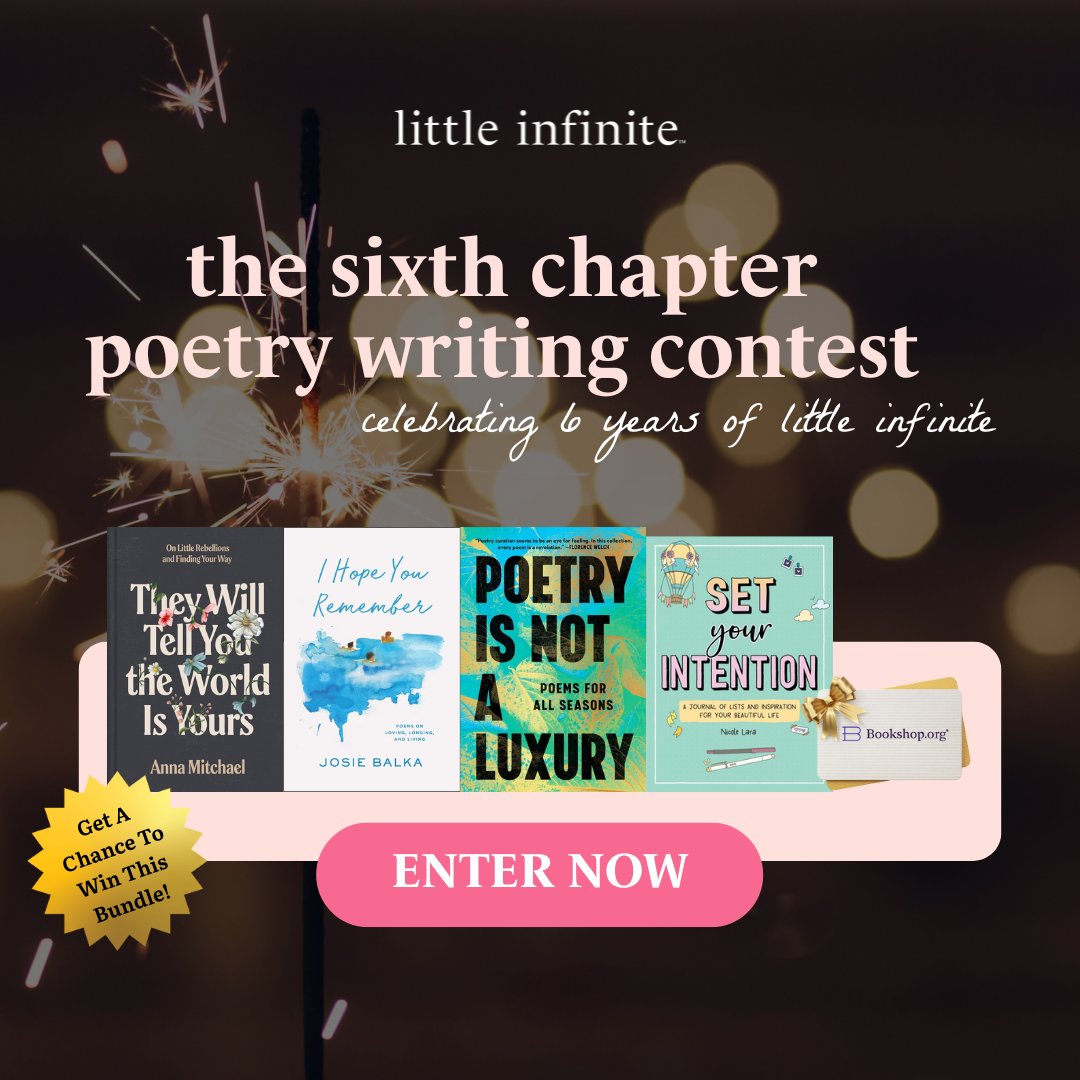 Every vote counts—and every new entry adds another voice to our story. Let’s make this chapter one to remember! 💚

🔗 Vote &amp; Enter The Sixth Chapter Poetry Writing Contest now → littleinfinite.com/the-sixth-chap… ✨

#littleinfinite #TheSixthChapter #PoetryContest #VoteNow #WriteYourStory