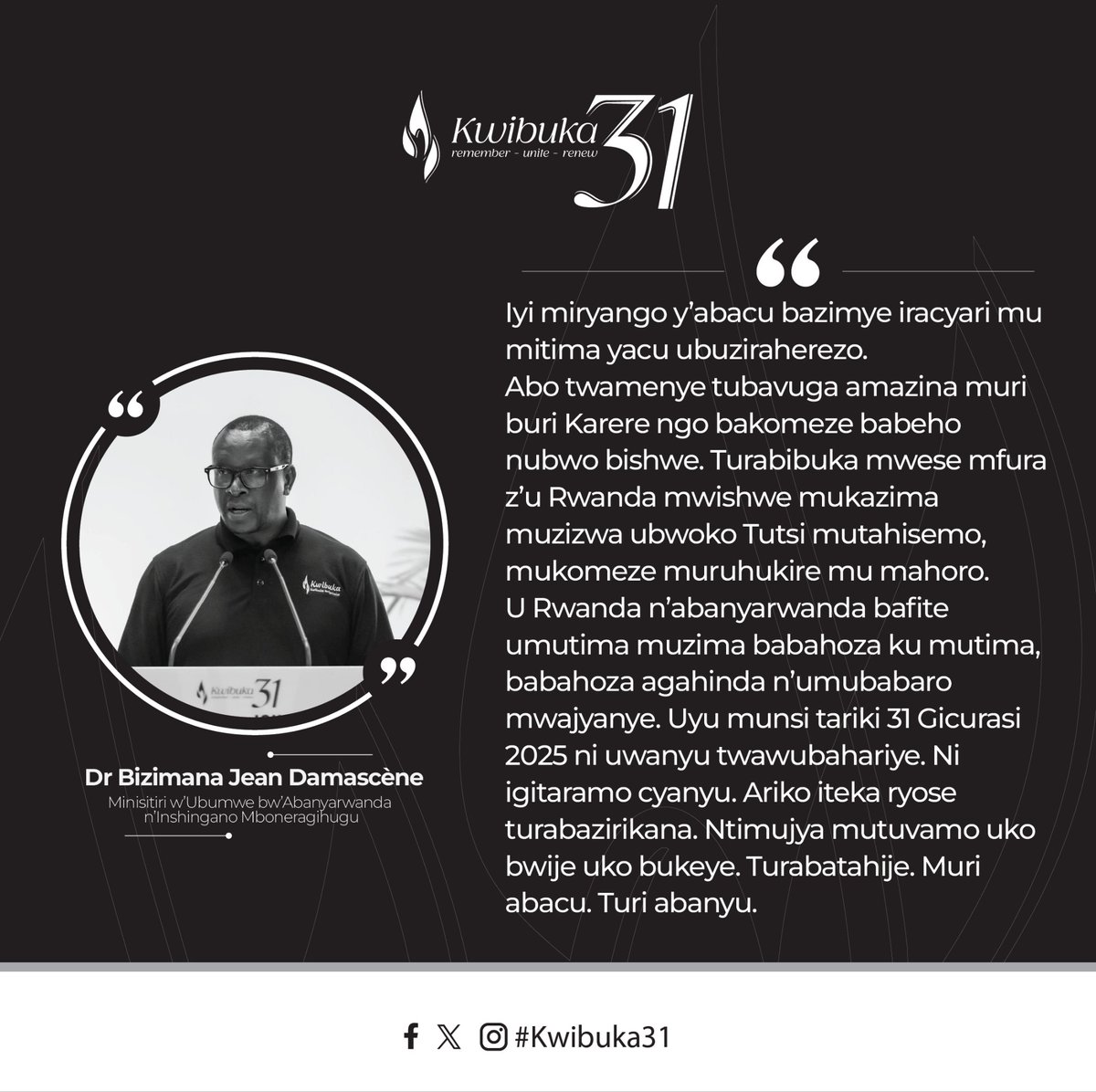 Ministry of National Unity and Civic Engagement (@unity_memoryrw) on Twitter photo #Kwibuka31 imiryango yazimye muri Jenoside yakorewe Abatutsi.
<a href="/Ibuka_Rwanda/">IBUKA Rwanda</a>
<a href="/NgomaDistrict/">Ngoma District</a>
<a href="/RwandaEast/">πππ¬πππ«π§ ππ«π¨π―π’π§ππ | ππ°ππ§ππ</a> #Kwibuka31 imiryango yazimye muri Jenoside yakorewe Abatutsi.
<a href="/Ibuka_Rwanda/">IBUKA Rwanda</a>
<a href="/NgomaDistrict/">Ngoma District</a>
<a href="/RwandaEast/">πππ¬πππ«π§ ππ«π¨π―π’π§ππ | ππ°ππ§ππ</a>