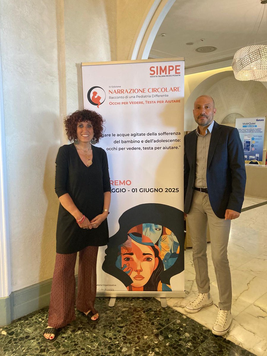 Oggi Cristina Picciolo, Direttrice generale di Parent Project, e Angelo Ficociello, Delegato territoriale dell’associazione, hanno partecipato al congresso  Narrazione Circolare, promosso dalla SIMPE (Società Italiana Medici Pediatri) a Sanremo &gt;&gt; parentproject.it/parent-project…