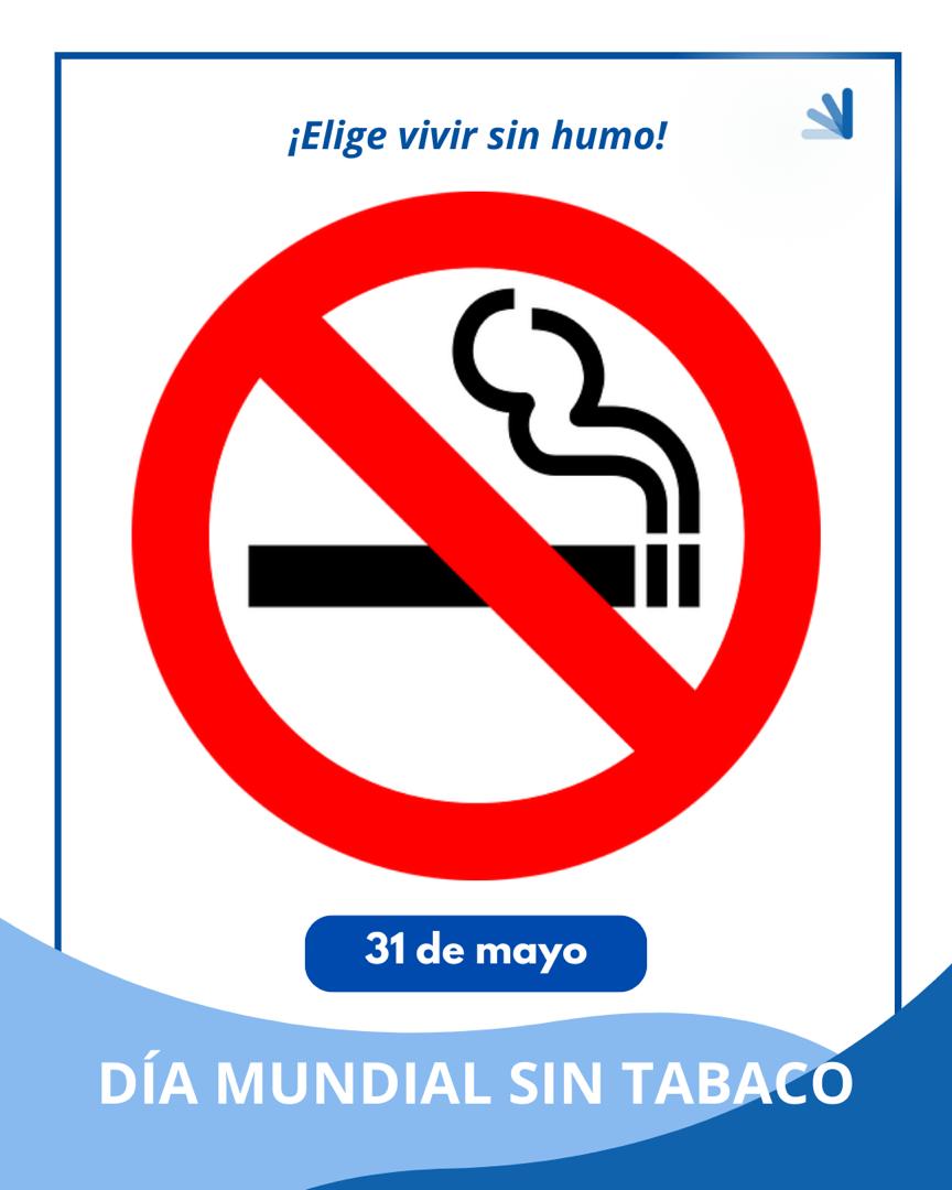31 de mayo: Día Mundial Sin Tabaco. Esta jornada  alerta sobre los peligros del consumo de tabaco. Exhorta a las personas a reivindicar su derecho a la salud y a una vida sana.
#CubaPorLaVida 
#ContraLasDrogasSeGana.