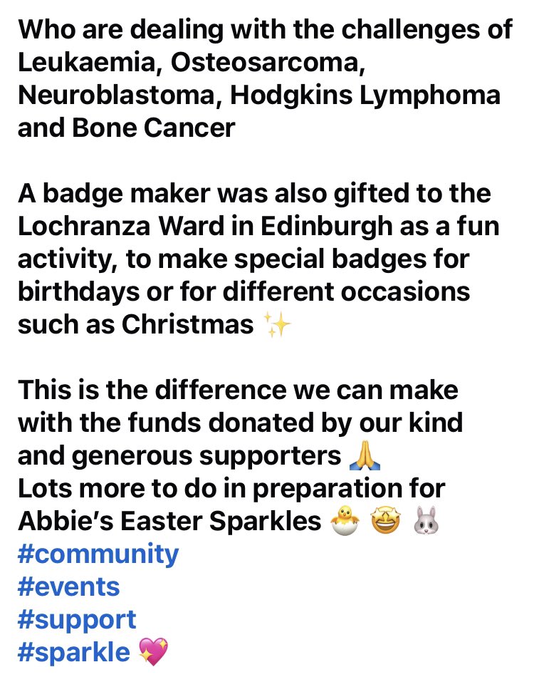 Abbie’s Sparkle Foundation (@abbiessparkle25) on Twitter photo 