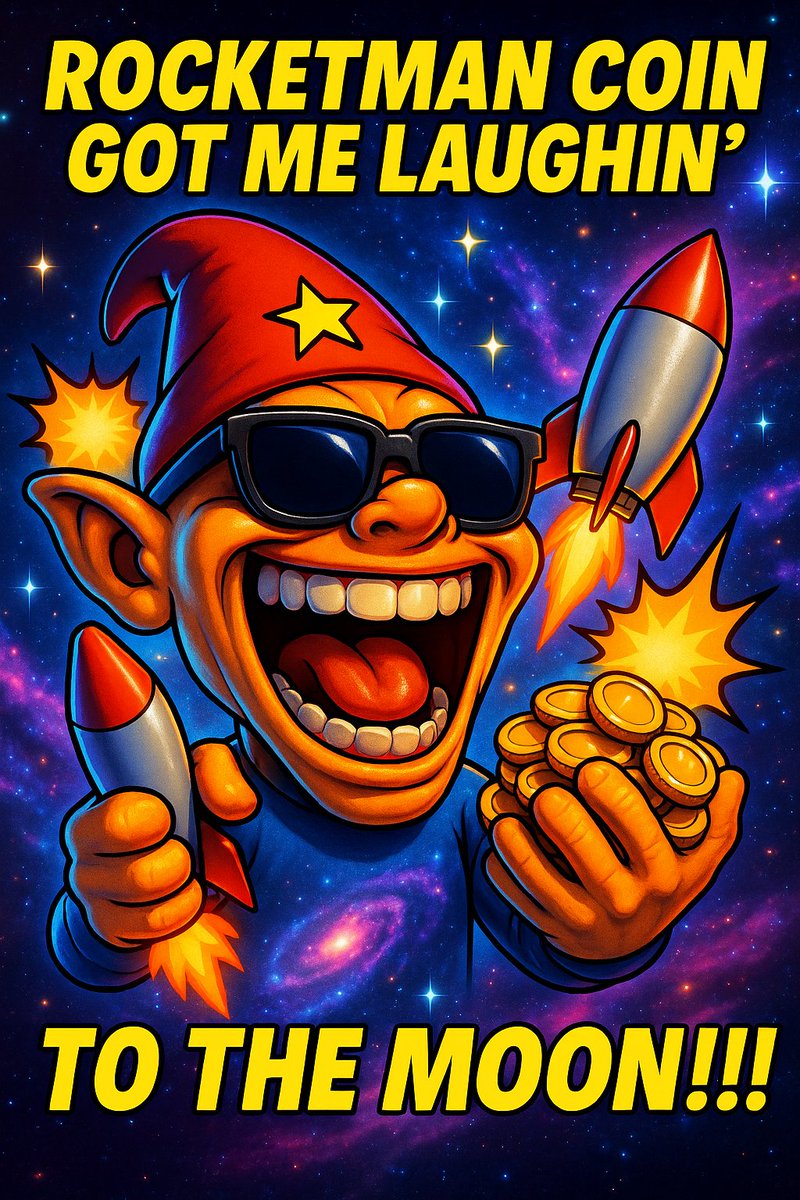 rocketman_hell's tweet photo. 🤣 Rocketman coin got me LAUGHIN fr
He’s not going to the moon—he is the moon.
🛒 Buy now: https://t.co/B9UYyhFKDL
#RocketmanCoin #RMAN #Brainrot #CryptoInsanity #MemeCoin #DOGE https://t.co/XdTWXuFt4M