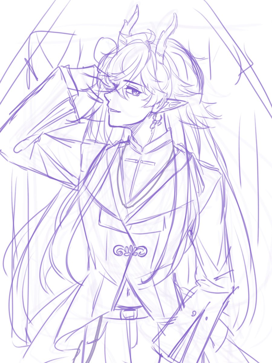 yelloww_tomato's tweet photo. #danheng #HonkaiStarRail  wip🤘 https://t.co/vCkYxV7aNW