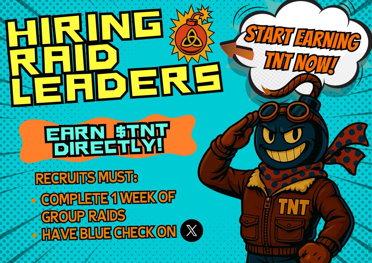 surferchump's tweet photo. @100xAltcoinGems We hate Jeets. But we love raiders!
Raiders, join $TNT and earn BIG!
#Raiders #raid2earn #raidandearn #AirdropCrypto https://t.co/guBT3vDinx