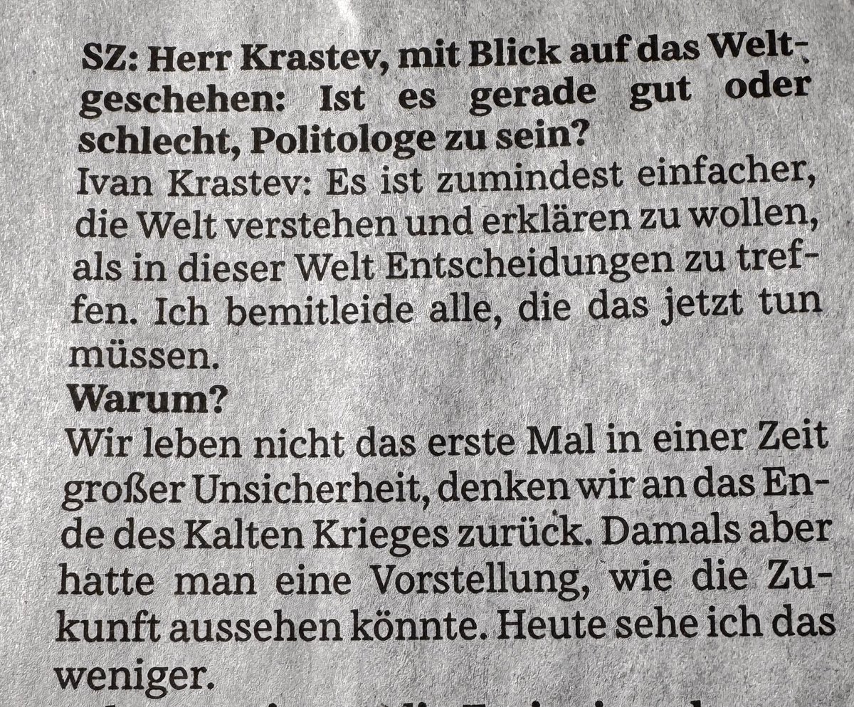 Andreas Rinke (@andreas__rinke) on Twitter photo Ivan Krastev ist wirklich ein faszinierender Denker - und für so eine Antwort in unserer Schlaumeier-Welt verdient er NOCH mehr Respekt..... Interview in der <a href="/SZ/">Süddeutsche Zeitung</a> , von <a href="/mareenlinnartz/">mareen linnartz</a> Linnartz und Verena Mayer Ivan Krastev ist wirklich ein faszinierender Denker - und für so eine Antwort in unserer Schlaumeier-Welt verdient er NOCH mehr Respekt..... Interview in der <a href="/SZ/">Süddeutsche Zeitung</a> , von <a href="/mareenlinnartz/">mareen linnartz</a> Linnartz und Verena Mayer