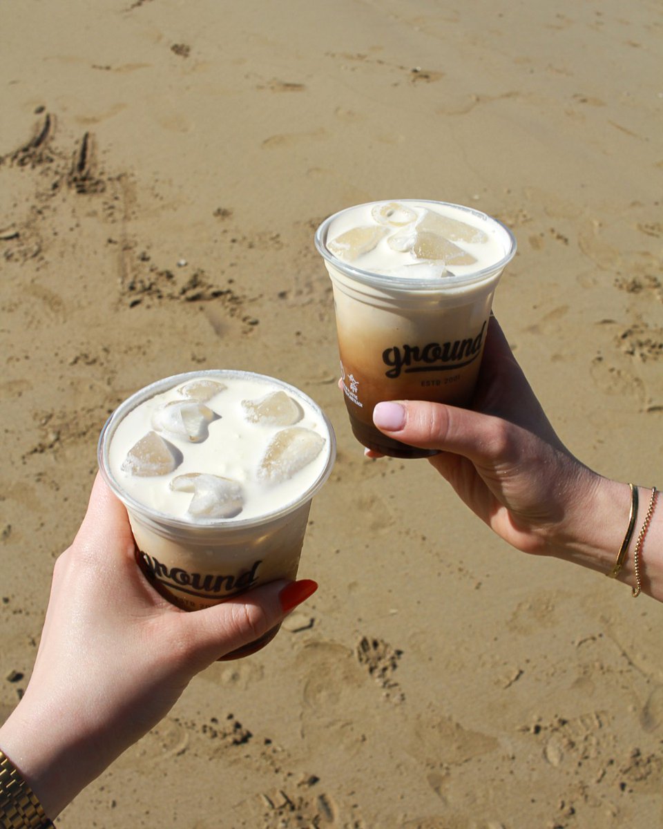 NEW SUMMER DRINK CHECK✨ Our Vanilla Cream Iced Coffee would brighten up any gloomy day.

It's an iced americano topped with vanilla cold cream. So pretty. So good. Try one this weekend??? Available across the land now.

#groundespresso