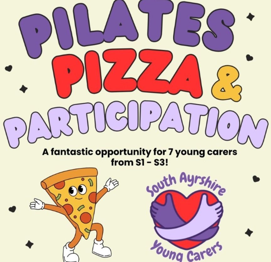 South Ayrshire Health and Social Care Partnership (@sahscp) on Twitter photo Exciting opportunity for #SAYoungCarers S1 - S3! 💜
Join us on Wed 4th June for reformer pilates, pizza & participation! 🧘♀️🍕🗣️
Email carers@south-ayrshire.gov.uk to book your space 💌
#SAYoungCarerVoiceNetwork #Participation Exciting opportunity for #SAYoungCarers S1 - S3! 💜
Join us on Wed 4th June for reformer pilates, pizza & participation! 🧘♀️🍕🗣️
Email carers@south-ayrshire.gov.uk to book your space 💌
#SAYoungCarerVoiceNetwork #Participation