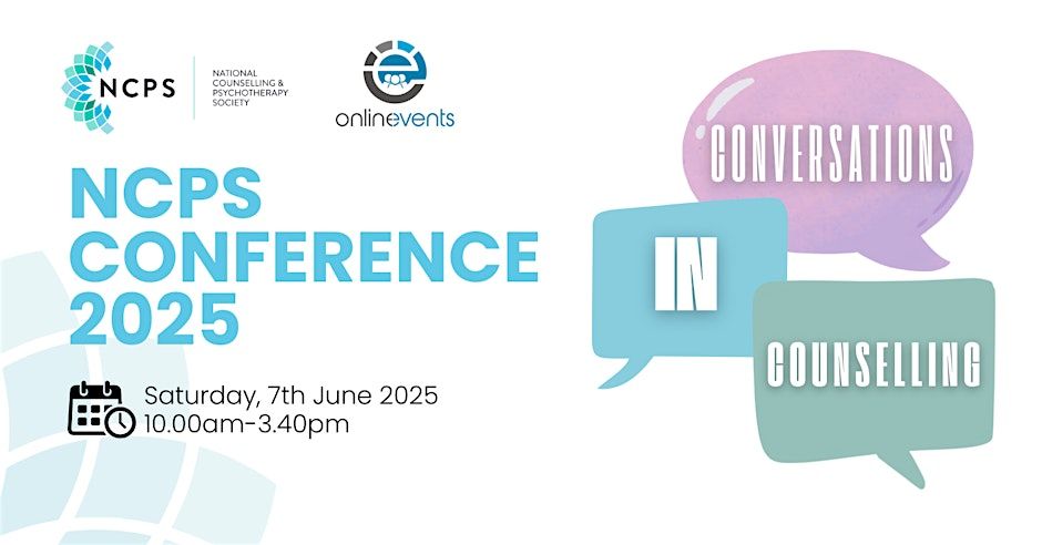 7 DAYS TO GO!! 
Conversations in Counselling – NCPS Annual Conference  

🎟 Pay what you can to attend LIVE buff.ly/0DN55ft
