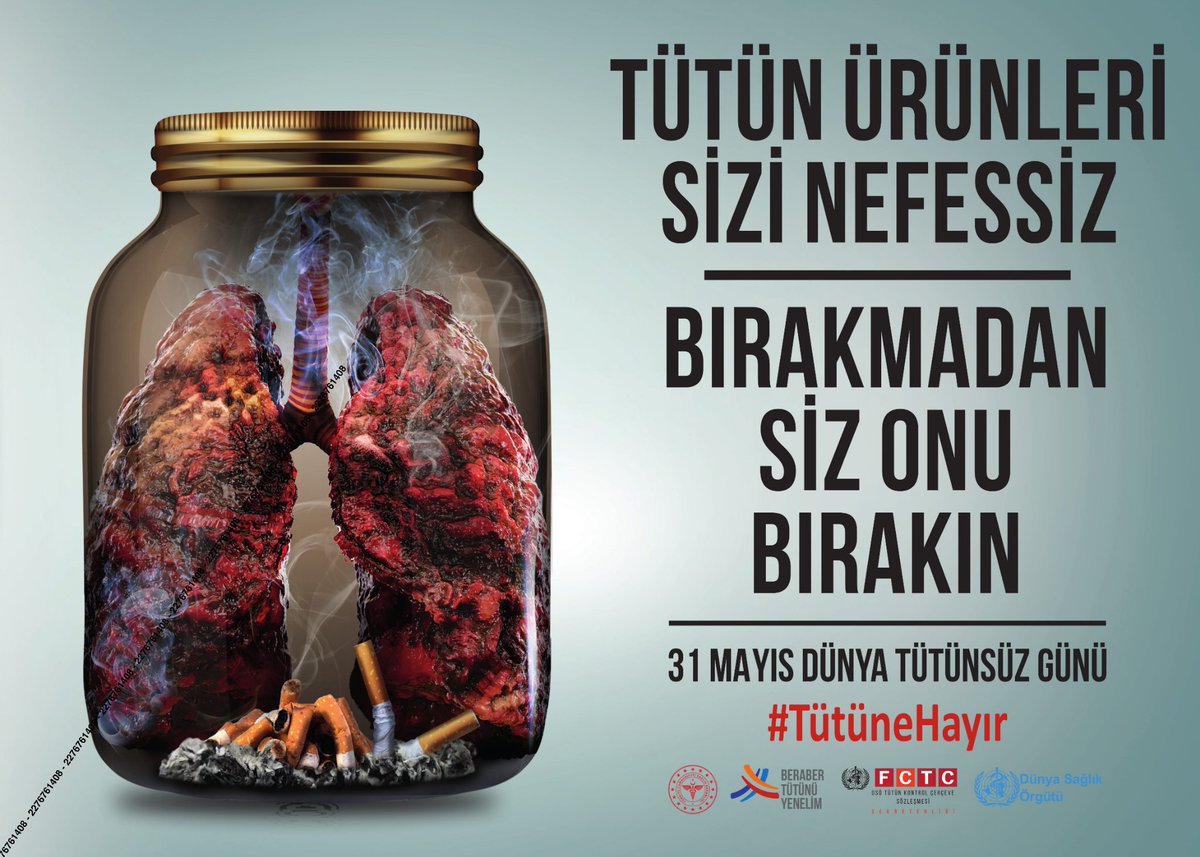 SiranMEM's tweet photo. “Tütün ürünleri sizi nefessiz bırakmadan, siz onu bırakın!”

Tütün, sadece bir alışkanlık değil; sağlığımıza, geleceğimize ve sevdiklerimize verilen zarardır.
Gençlerimizi korumak, sağlıklı nesiller yetiştirmek için hep birlikte #TütüneHayır diyoruz. https://t.co/qjxddjSWGt