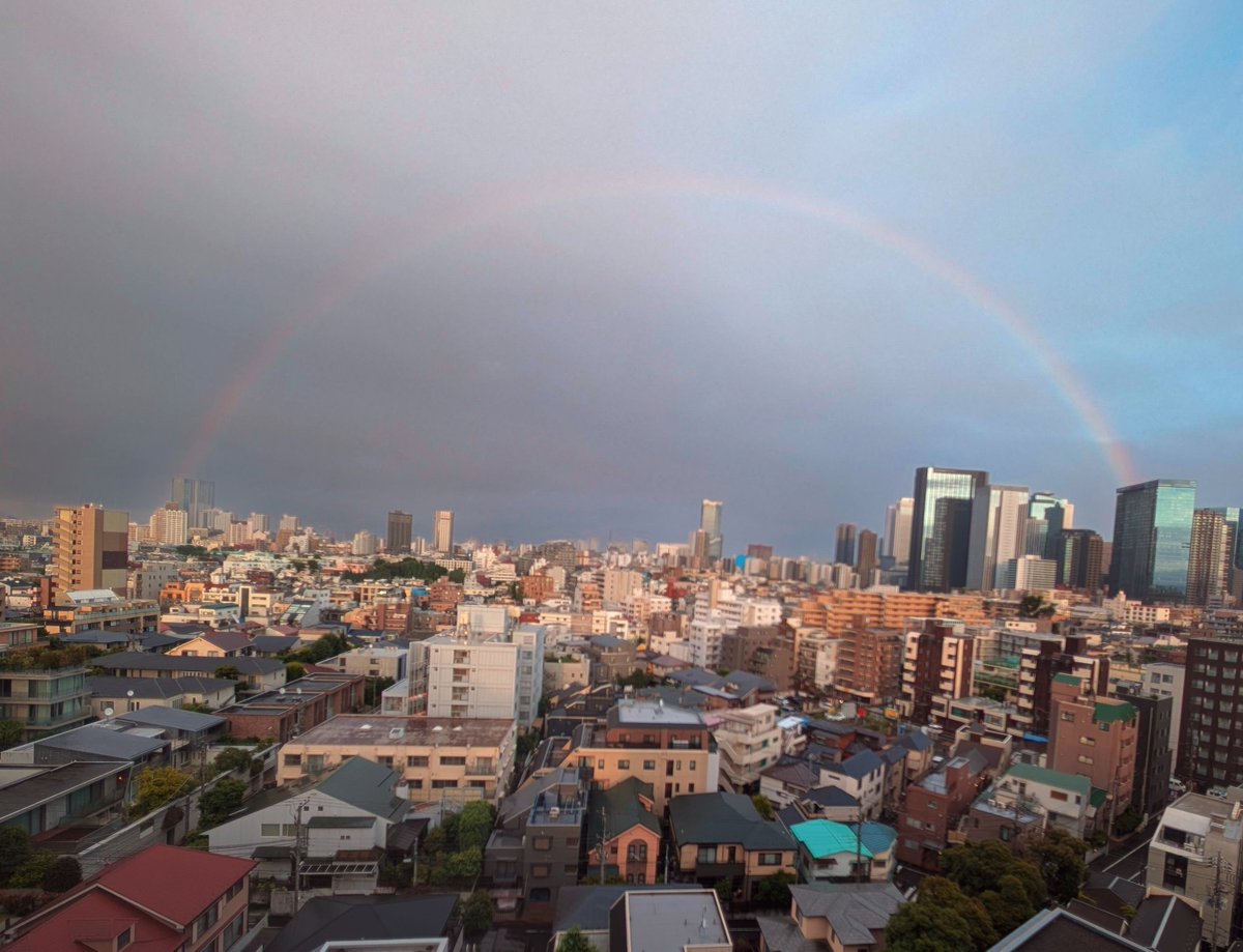 今日はしっかり虹が出たよｂ