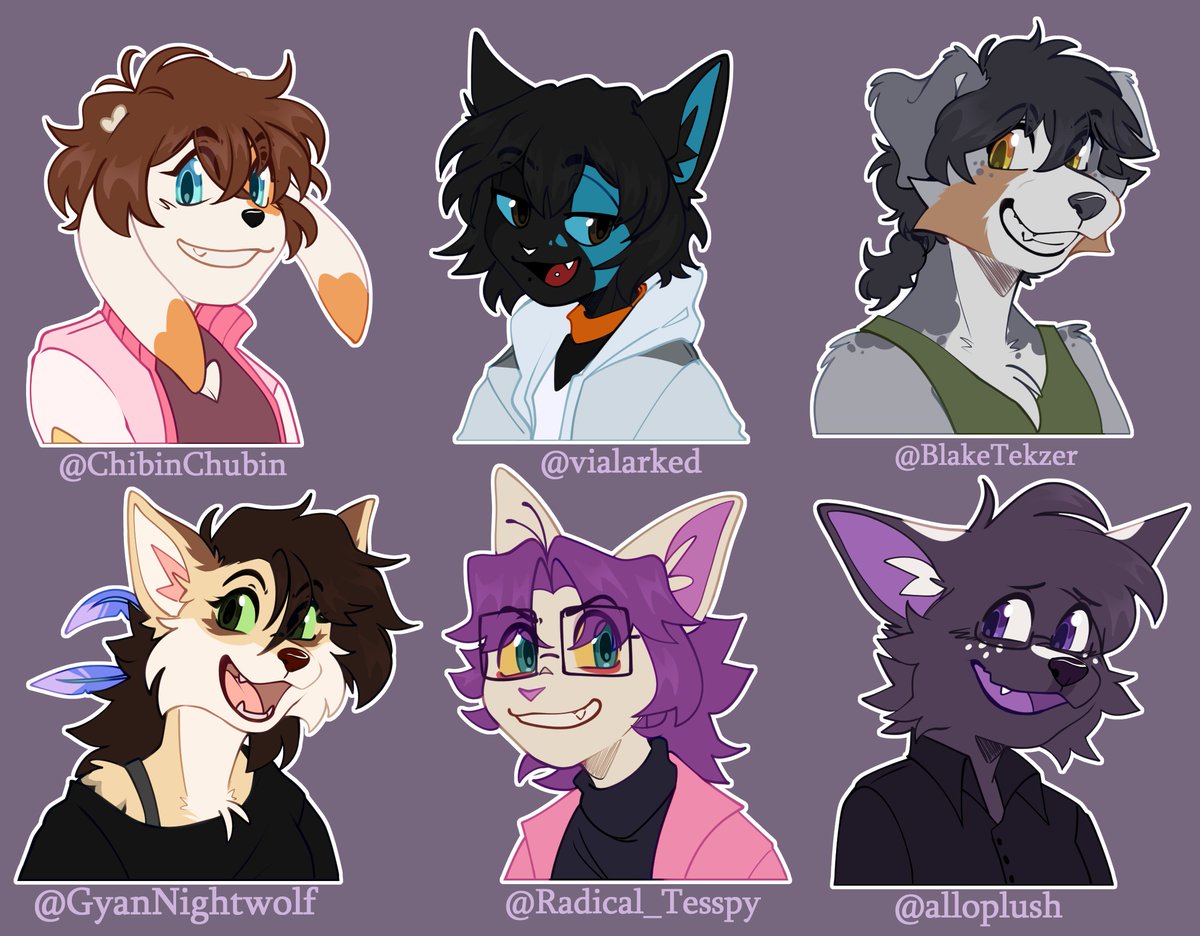 「 ✦ JAKKE ✦ 」 (Commissions CLOSED) (@jakkewolf1) on Twitter photo drawings for some great artists! ✨
(maybe another day I'll make some more.)
<a href="/ChibinChubin/">ChibinChubin (COMMS OPEN)</a> / <a href="/vialarked/">LarK3d</a> / <a href="/BlakeTekzer/">Mechanical Doggo 🔞🔞</a> / <a href="/GyanNightwolf/">Gyan Tlapetlani🌱</a> / <a href="/Radical_Tesspy/">⭐T E S S P Y⭐</a> / <a href="/alloplush/">🌱alloplush🌱 also on 🦋</a> 
I really enjoyed drawing them ✨ drawings for some great artists! ✨
(maybe another day I'll make some more.)
<a href="/ChibinChubin/">ChibinChubin (COMMS OPEN)</a> / <a href="/vialarked/">LarK3d</a> / <a href="/BlakeTekzer/">Mechanical Doggo 🔞🔞</a> / <a href="/GyanNightwolf/">Gyan Tlapetlani🌱</a> / <a href="/Radical_Tesspy/">⭐T E S S P Y⭐</a> / <a href="/alloplush/">🌱alloplush🌱 also on 🦋</a> 
I really enjoyed drawing them ✨