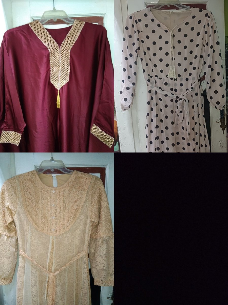 seommiii's tweet photo. wts!! jual murah ajaa BU ges!!
all new, 130an ajaa

- kaftan burgundy 
- gamis polkadot
- gamis brukat https://t.co/2xyroOA27G