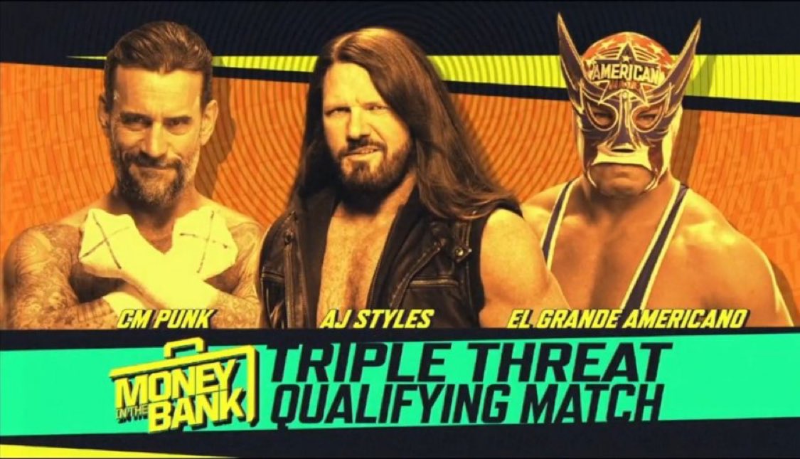 lio_405's tweet image. Just put americano through the announce table at the start and let styles and punk run it one on one for 10 min straight