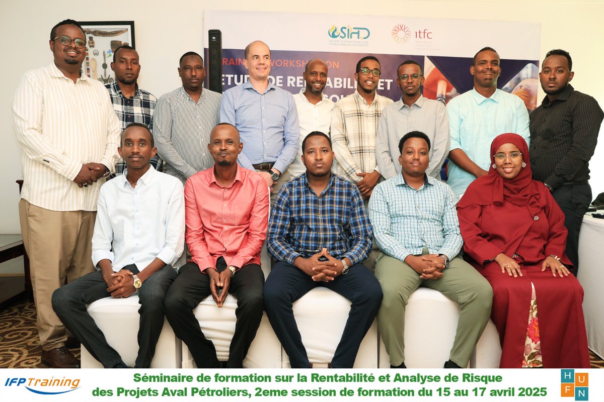 ITFCCORP's tweet image. Equipping professionals for impact.

Recognizing the vital role of people in advancing national energy goals, ITFC and SIHD delivered two hands-on training workshops to enhance business capabilities in #Djibouti’s hydrocarbon sector.

Key Objectives:

– #Develop optimized