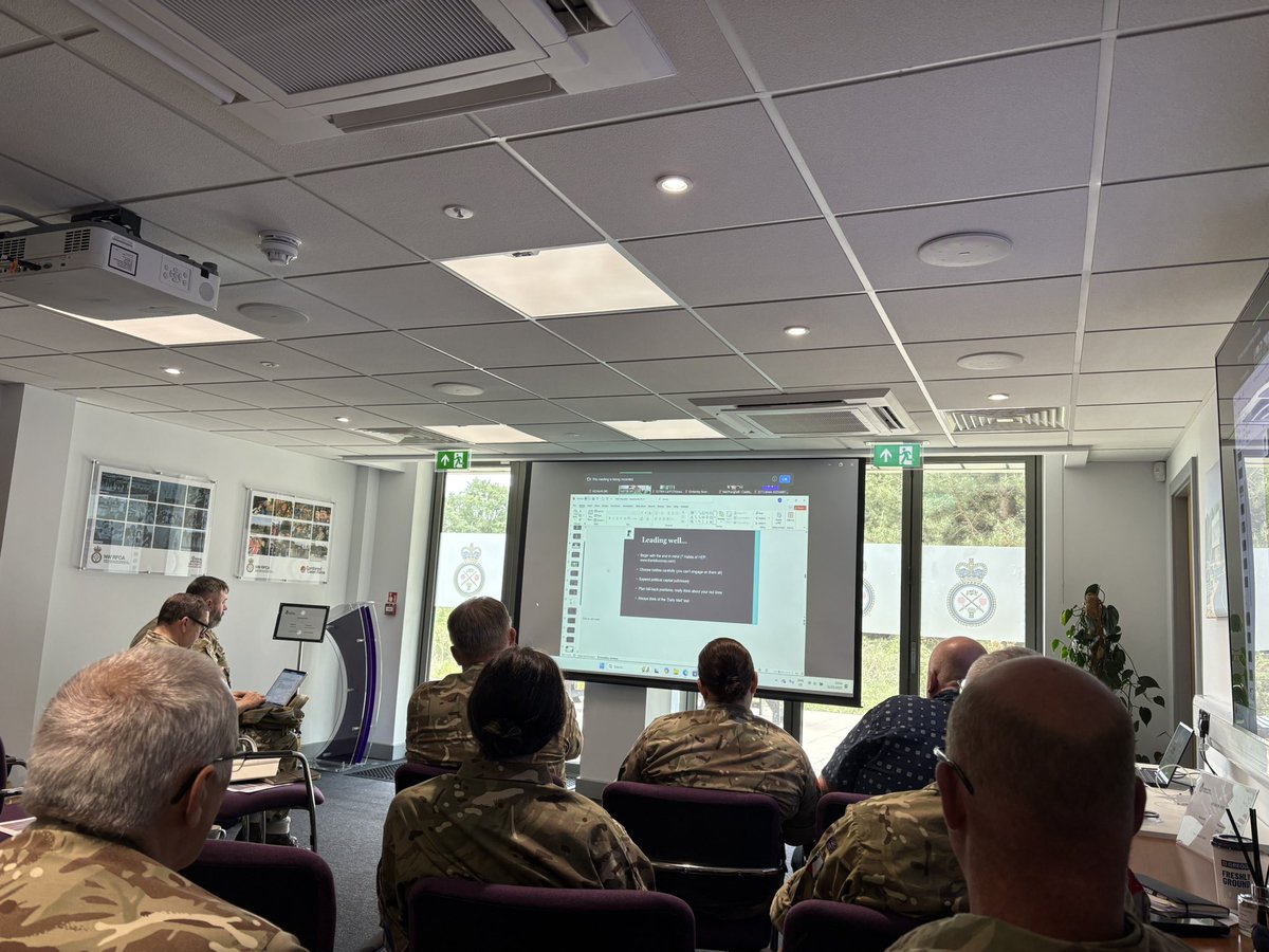 Regional Deputy Colonel Cadets HQN (W) (@dept_colcdt_nw) on Twitter photo Great to be at <a href="/CFHealthyMinds/">Army Cadets Healthy Minds</a> conf listening to #ProfSirJVT on the challenges of #Leadership
Weaves <a href="/Army_Leadership/">🇬🇧 Centre for Army Leadership</a> and the theory of followship alongside brand.
Great to have such strong attendance from <a href="/HQNorth_/">Headquarters North</a> cadet community in attendance.
<a href="/ArmyCadetsUK/">Army Cadets UK</a> Great to be at <a href="/CFHealthyMinds/">Army Cadets Healthy Minds</a> conf listening to #ProfSirJVT on the challenges of #Leadership
Weaves <a href="/Army_Leadership/">🇬🇧 Centre for Army Leadership</a> and the theory of followship alongside brand.
Great to have such strong attendance from <a href="/HQNorth_/">Headquarters North</a> cadet community in attendance.
<a href="/ArmyCadetsUK/">Army Cadets UK</a>