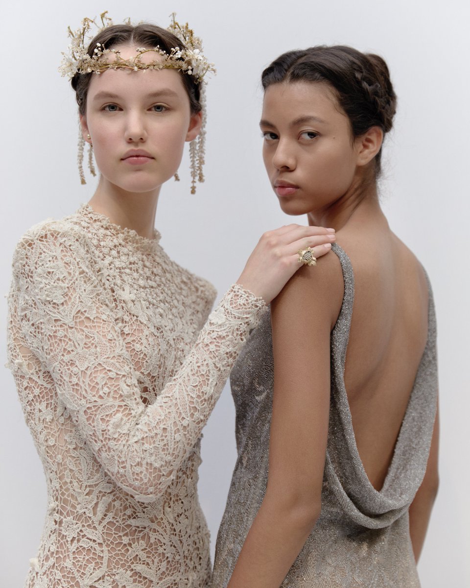 A glimpse backstage before the #DiorCruise 2026 by Maria Grazia Chiuri show on.dior.com/cruise-26-x in Rome displays how, while balancing drama and stupendous #DiorSavoirFaire, the collection never loses sight of its inherently light identity.