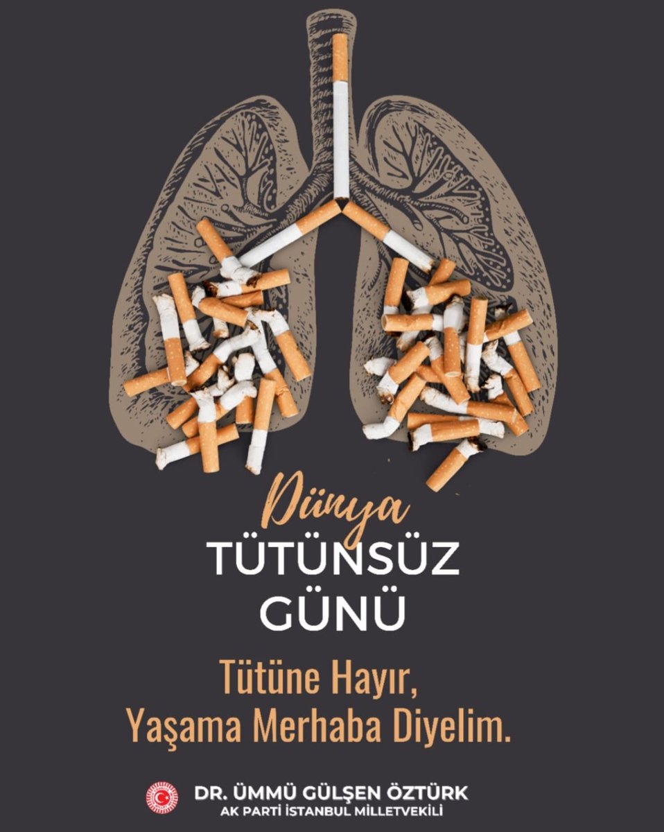“Sağlığımız, Sevdiklerimiz ve Geleceğimiz İçin: Tütünsüz Bir Hayat” 

*Tütüne Hayır, Yaşama Merhaba Diyelim.*

#DünyaTütünsüzGünü