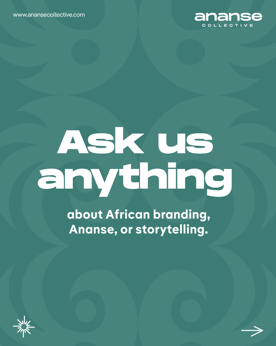 AnanseCollectiv's tweet photo. Let’s talk, Ask us anything. 💬
Curious about how we brand African countries?
Wondering how we choose colors, symbols, or stories?
Now’s your chance👇🏾
No question is too big, too small, or too nerdy,  let’s have a real convo.

#AnanseCollective #AMA #AskUsAnything #AfricanBrand https://t.co/uWPAean3zP