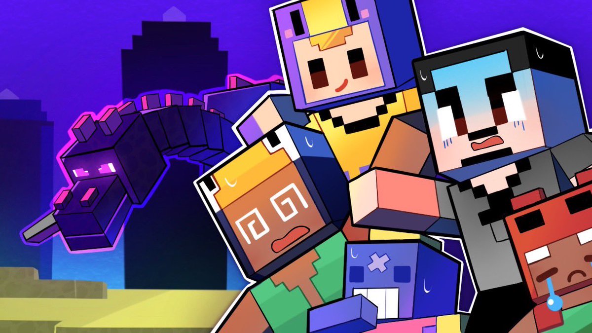 【ブロスタ】ブロスタのキャラと遂にエンドラ討伐！！！【マイクラ】 

動画背景↓🎥