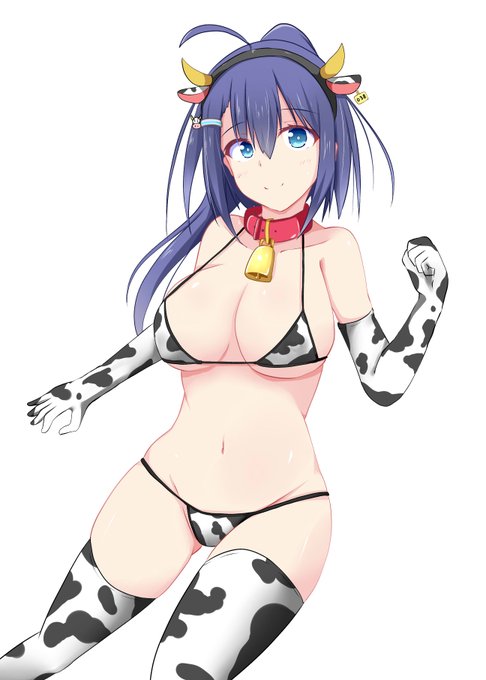 牛ビキニ優梨愛ちゃん🐄 
これからくすぐり搾ります🥛 