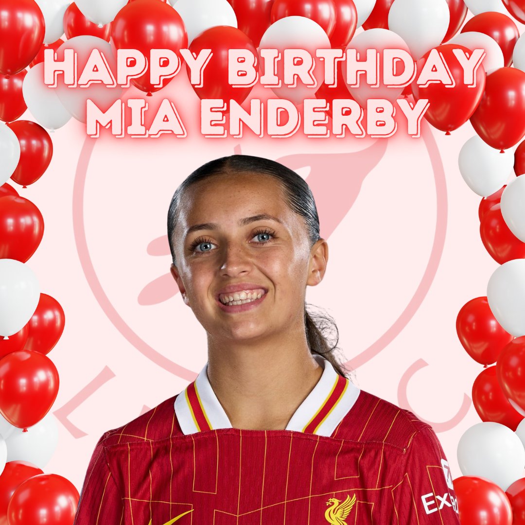 🎶 Mia Enderby plays LFC, from a blade to a scouser she'll help, make historrrrryyy 🎶

Happy Birthday Mia 🥳 We hope you have a fantastic day 💖