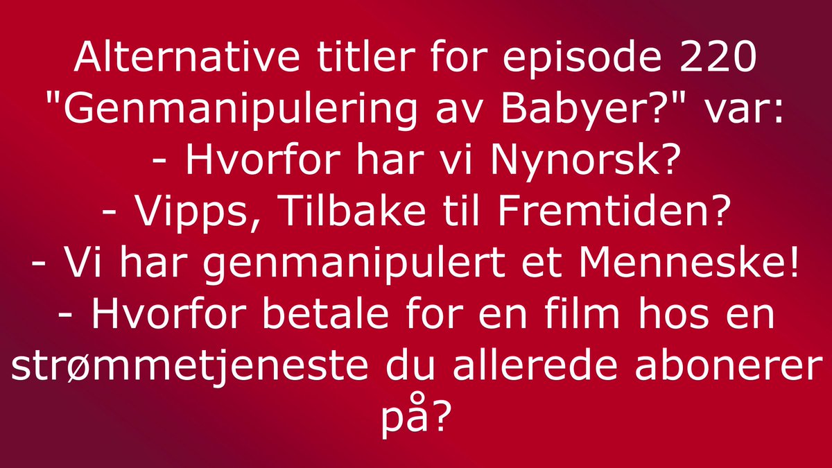 Uke_Snytt's tweet photo. #alternativer #titler #podkast #norsk #humor #underholdning #meninger #episoder #mandager #utenå #spotify #podimo #podme #applepodcasts #itunes #lydenavnorge #youtube https://t.co/NftxNEWuYm