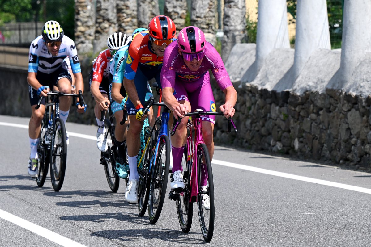 Lidl-Trek (@lidltrek) on Twitter photo #GirodItalia We've had a busy start to Stage 20, with <a href="/Mads__Pedersen/">mads pedersen</a> attacking with Carlos Verona, trying to bridge to the original breakaway group of <a href="/SunJjak/">Jacopo Mosca</a>. #GirodItalia We've had a busy start to Stage 20, with <a href="/Mads__Pedersen/">mads pedersen</a> attacking with Carlos Verona, trying to bridge to the original breakaway group of <a href="/SunJjak/">Jacopo Mosca</a>.