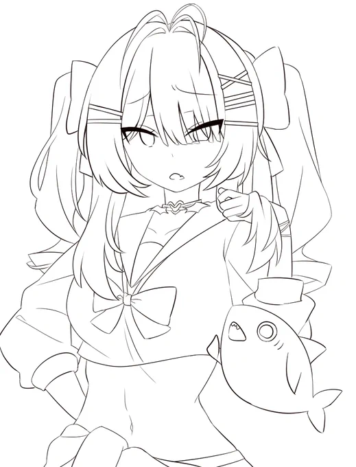 ワイが通常等身描くのとんでもなく珍しいから見ておくんやで 