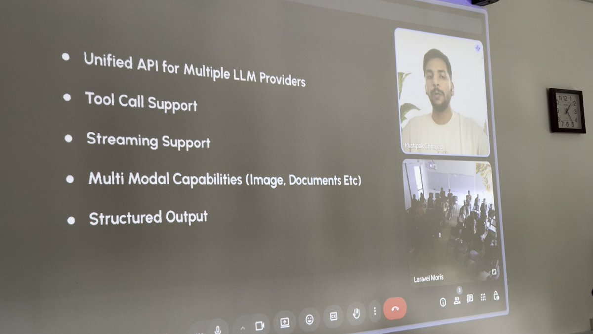 Ish Sookun (@ishsookun) on Twitter photo . <a href="/pushpak1300/">Pushpak 🇮🇳</a> explaining what Prism can do for your Laravel application. — Laravel Moris meetup at the African Leadership College of Higher Education. . <a href="/pushpak1300/">Pushpak 🇮🇳</a> explaining what Prism can do for your Laravel application. — Laravel Moris meetup at the African Leadership College of Higher Education.
