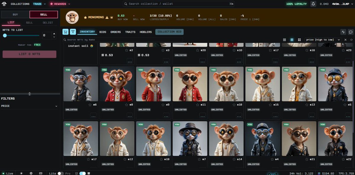 Development in progress // MONGMONG NFT~

Tensor, waiting for approval🔥🔥🔥