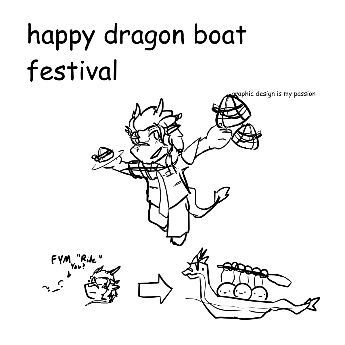 MetaIics's tweet image. happy dragon boat festival 

make sure you ride some dragon boats and eat funny rice triangles 

(i made this in sleepless stupor)