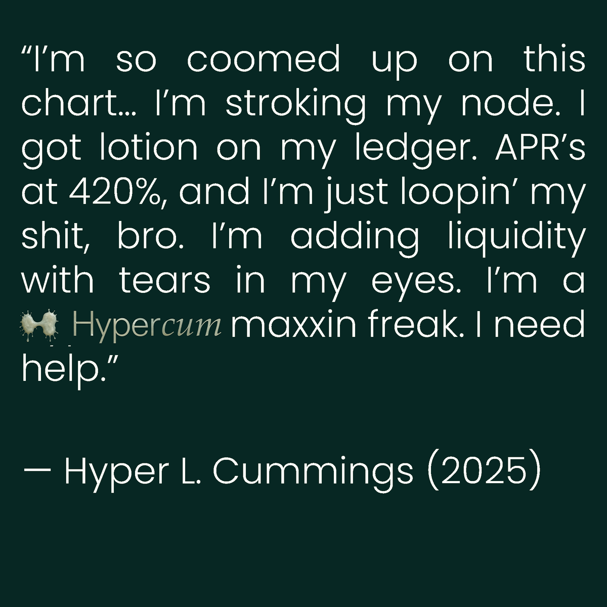 HypercumMeme's tweet photo. Hypercum - Maxxin Freak https://t.co/rOCA9aXRQL